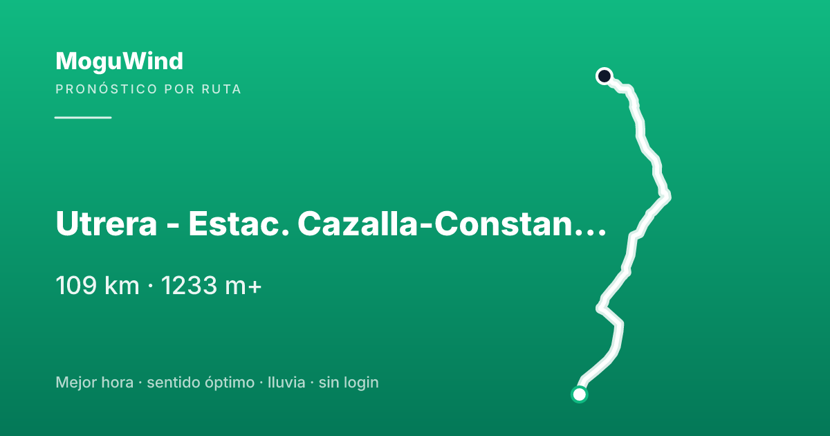 Map of the gravel route: Utrera - Estac. Cazalla-Constantina