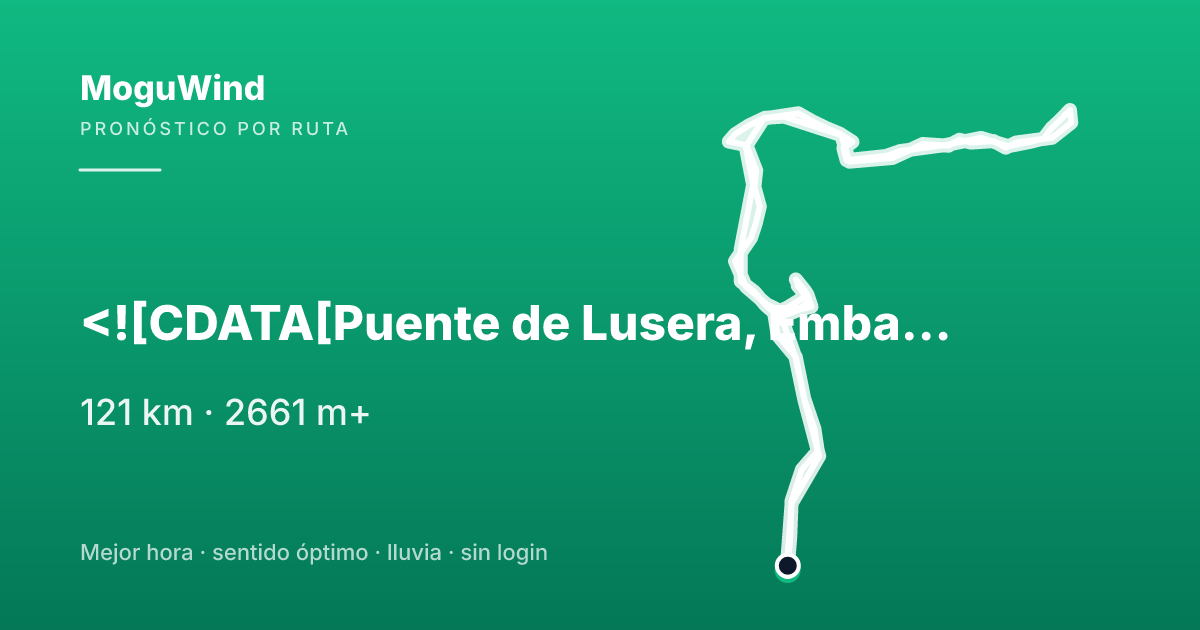Mapa de la ruta de gravel: <![CDATA[Puente de Lusera, Embalse de Arguis y Iglesia De San Mamés desde Huesca