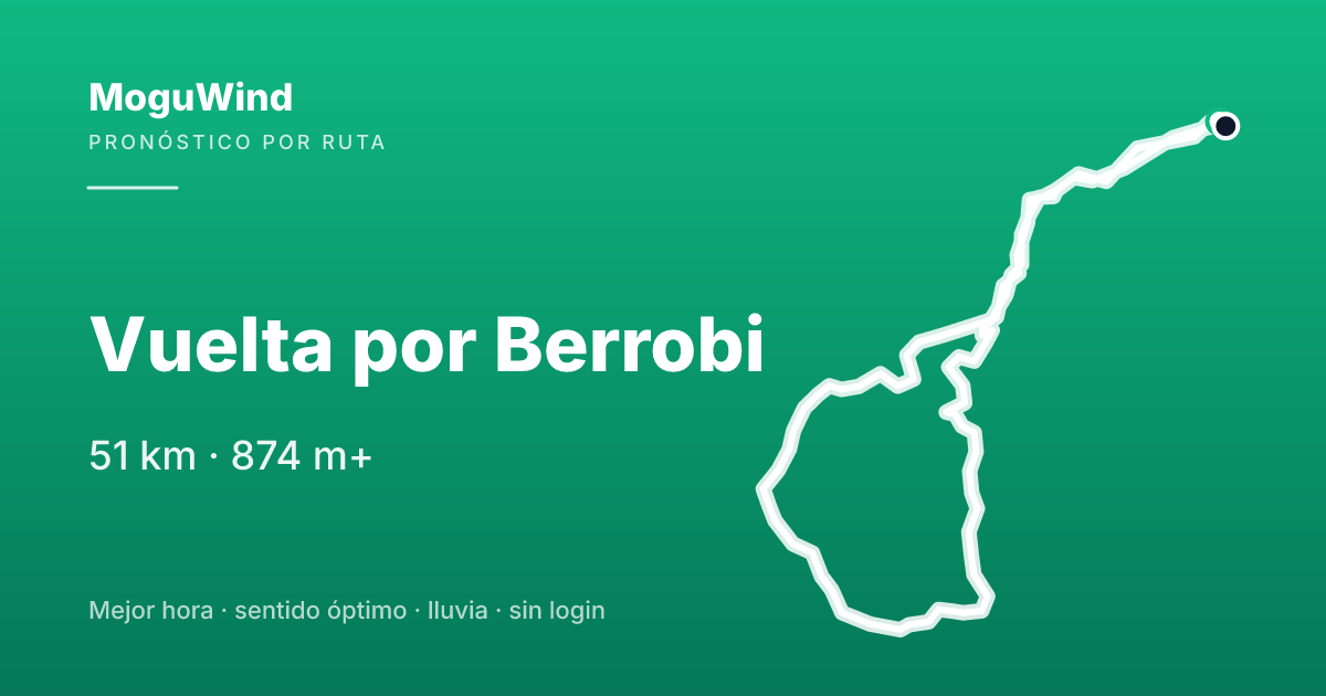 Map of the gravel route: Vuelta por Berrobi