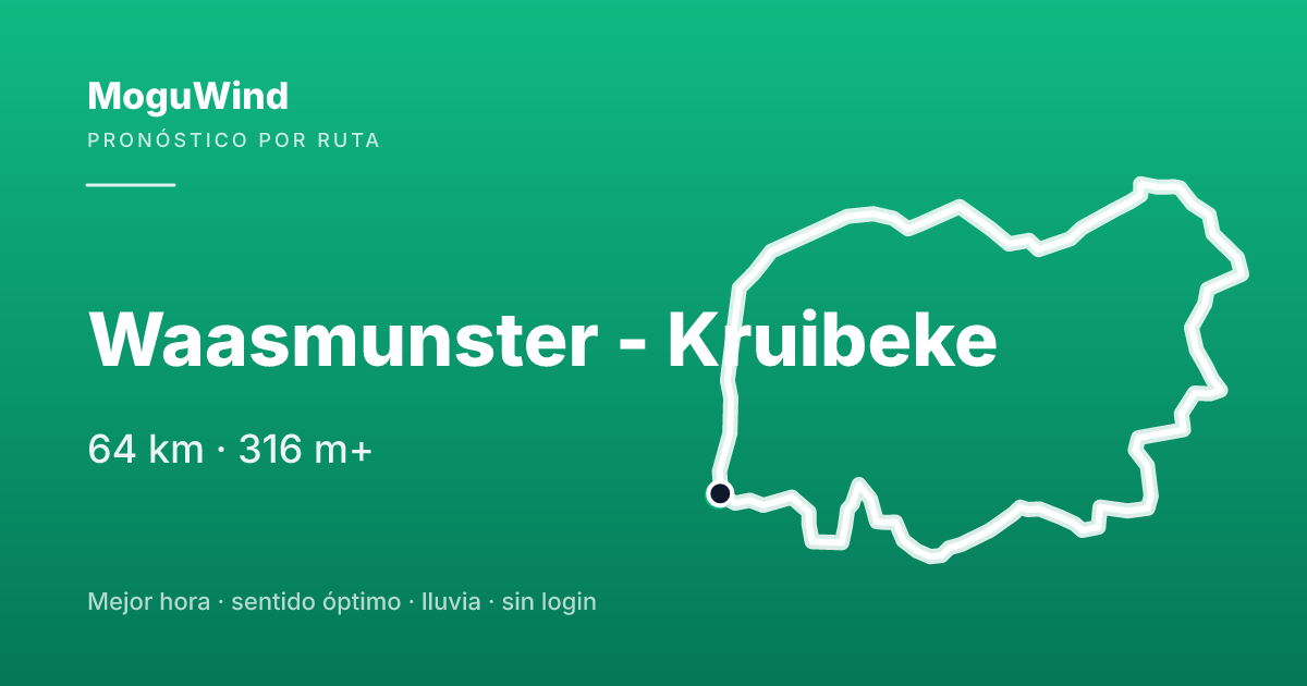 Map of the gravel route: Waasmunster - Kruibeke