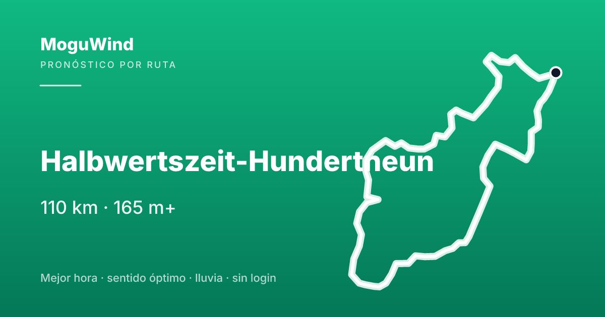 Map of the gravel route: Halbwertszeit-Hundertneun