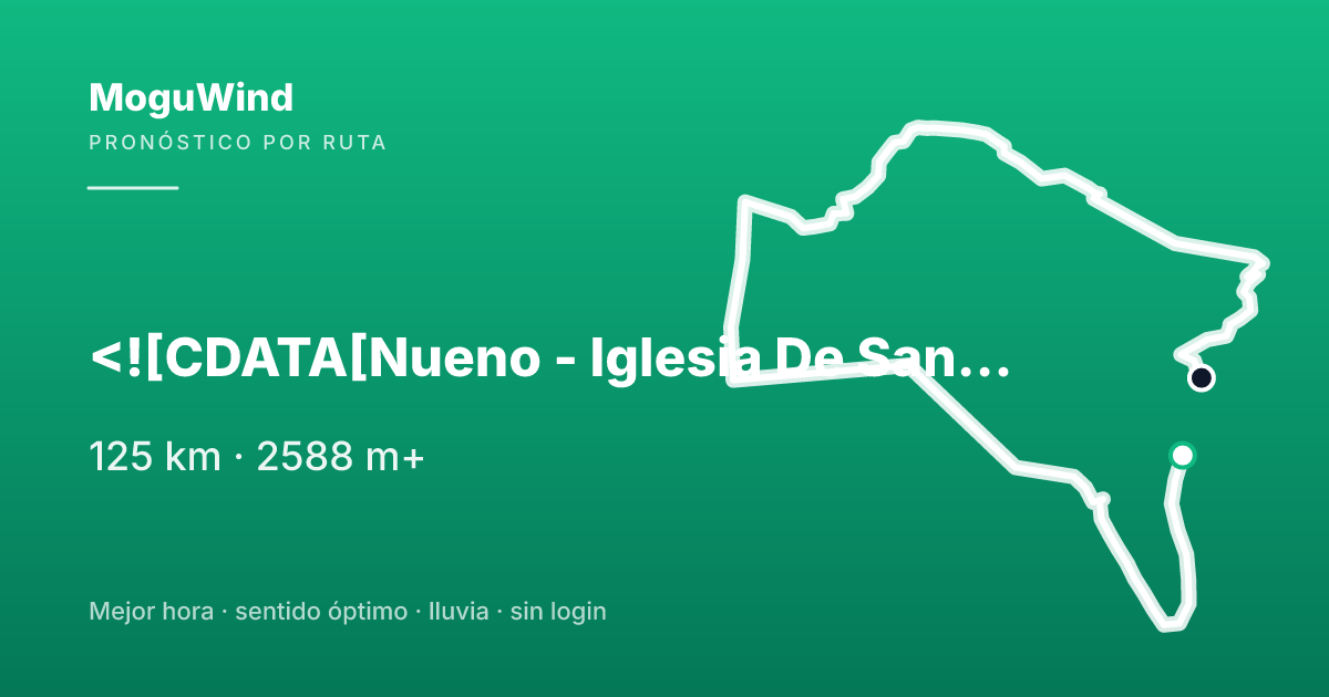 Mapa de la ruta de gravel: <![CDATA[Nueno - Iglesia De Santo Tomás O De Nuestra Señora De La Soledad - Ermi
